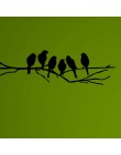 Nuevo adhesivo de pared de pájaros negros en la rama del árbol para sala de estar calcomanías de pared para Pegatinas de arte mu