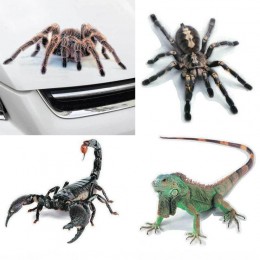 Adhesivos de pared animales 3D araña GECO escorpiones vinilo pegatina para la pared de coches de Casa Auto motocicleta cubierta 