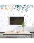 DICOR DIY flores reflejo decoración del hogar arte pegatinas de pared para salas de estar colorido hermoso extraíble adhesivo de