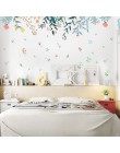 DICOR DIY flores reflejo decoración del hogar arte pegatinas de pared para salas de estar colorido hermoso extraíble adhesivo de