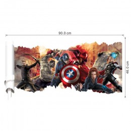 Marvel los Vengadores pegatinas pegatina pared para niños casa habitación decoración de la pared poster para guardería arte de l