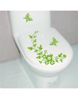 Flor y mariposa de vid pegatinas de pared de baño decoración del hogar papel pintado calcomanías de pared para el baño pegatina 