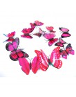 12 unids/lote PVC 3D imán mariposa pegatinas de pared mariposas decoración del hogar para la boda fiesta niños sala de estar nev