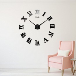 DIY reloj Adhesivo de pared 3D reloj espejo grande pegatinas de pared 2018 nueva decoración del hogar Relojes de pared de diseño