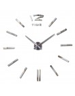 Nuevo reloj de pared con espejo acrílico para bricolaje, gran diseño moderno, etiqueta engomada 3d, modelo europeo, decoración p