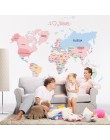 Letras coloridas mapa del mundo DIY vinilo pegatinas de pared niños habitación amor hogar Decoración Oficina arte calcomanías 3D