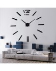 Nuevo reloj de pared con espejo acrílico para bricolaje, gran diseño moderno, etiqueta engomada 3d, modelo europeo, decoración p