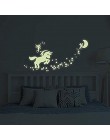 Pegatinas de pared unicornio que brillan en la oscuridad unicornio estrellas cuento de hadas pegatinas de pared para DIY niños n