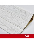 3D pegatina de pared de madera sala de estar decoración para el hogar PE espuma revestimiento de paredes impermeable papel pinta