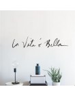 Frases de estilo nórdico pegatinas de pared La vita e Bella frases italianas hermosas pegatinas de La vida tan hermosas pegatina