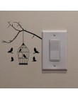 Pegatina de pared par interruptor decoración del hogar vinilo de pared de jaula calcomanía decoración del hogar calcomanía pasta