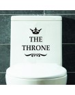 Vinilo creativo el trono divertido interesante pegatina de pared de baño Baño para decoración del hogar calcomanía póster Fondo 