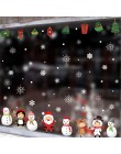 Regalo de Navidad muñeco de nieve copo de nieve pegatina electrostática ventana niños habitación Año Nuevo pared calcomanías hog