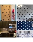 Pequeño Mickey adhesivo pared ratón para habitación de niños bebé pegatinas decorativas para el dormitorio taza patrón decorativ