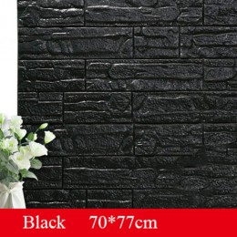 70*77cm etiquetas para paredes de ladrillo DIY 3D PE espuma paneles de papel de pared habitación calcomanía piedra decoración en