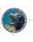 5 estilos de pegatinas de pared de peces sumergibles pegatina impermeable de tortuga delfín para la decoración de la lavadora pa