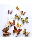 12 pzs pegatinas para pared de mariposas 3D de doble capa, dorado/plateado, decoración para el hogar, mariposas holográficas en 