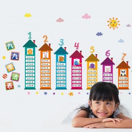 Calcomanías de pared de mesa de multiplicación 99 para niños extraíbles bebé aprendizaje educativo montessori