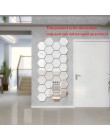 7 unids/set espejo hexagonal pegatinas de pared 3D acrílico espejo decorativo pegatina impermeable decoración del hogar Autocoll