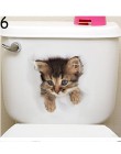 Pegatinas de animales de dibujos animados en 3d en el asiento del inodoro gatos lindos PVC etiqueta de la pared etiqueta engomad