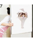 Pegatinas de animales de dibujos animados en 3d en el asiento del inodoro gatos lindos PVC etiqueta de la pared etiqueta engomad