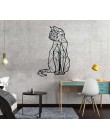 Nuevo gato geometría pegatina de pared calcomanía de pared pegatinas decoración del hogar para la decoración de la habitación de