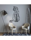 Nuevo gato geometría pegatina de pared calcomanía de pared pegatinas decoración del hogar para la decoración de la habitación de