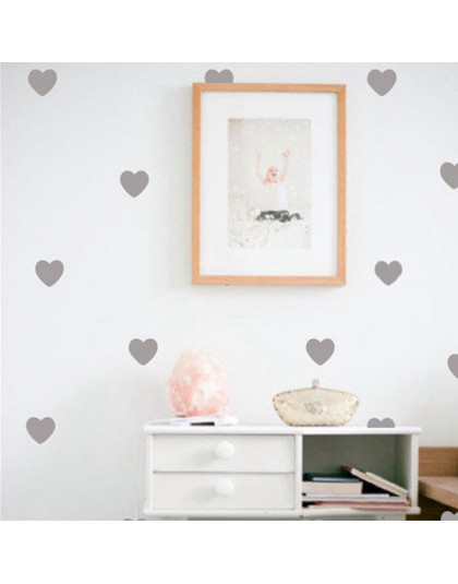 Calcomanías de pared de corazones pequeños calcomanías de pared, decoración de hogar extraíble calcomanías de pared de habitació