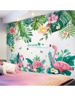 [SHIJUEHEZI] adhesivos creativos de pared de animales flamencos DIY árbol hojas calcomanías murales para la casa de los niños do