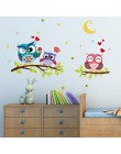 Pegatinas de vinilo de dibujos animados de animales búho árbol para niños habitaciones niños niña decoración del hogar sofá Pare