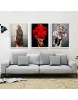 Flores plumas mujer lienzo abstracto pintura impresiones artísticas para colgar en pared cuadro pintura decorativa sala de estar