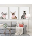 Burbuja de goma de mascar jirafa cebra Animal pósters lienzo artístico pintura pared arte cuadro decorativo para dormitorio infa