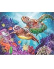 Ruopoty marco tortuga marina DIY pintura por números caligrafía dibujo pintura acrílica por números Kit decoración para el hogar
