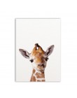 León cebra elefante jirafa bebé animales arte imprimir cartel, animales de Safari cuadro lienzo pintura niños habitación decorac