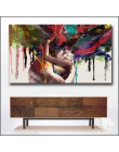 Wlong amor beso pintura al óleo lienzo pinturas artísticas para la pared de la sala de estar sin marco Cuadros decorativos pintu