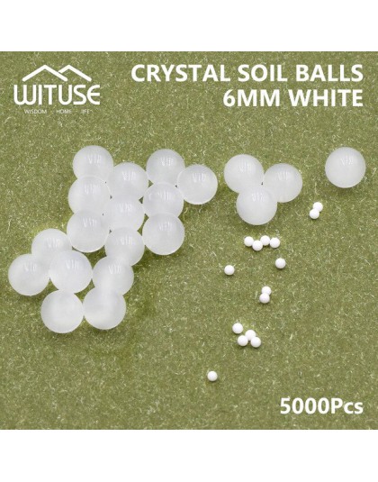 5000 unids/lote de perlas de agua de suelo de cristal, semillas de Gel hidrogel, flujo de lodo, crecimiento de bolas de agua, bu