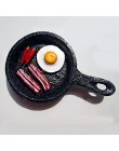 Pegatinas de nevera para el hogar creativas y bonitas formas de comida magnética Pan leche Bacon huevo frito pegatinas de resina