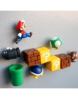 10 Uds 3D de Super Mario Bros Imanes de frigorífico etiqueta para mensaje divertido niñas niños estudiante juguetes regalo de cu