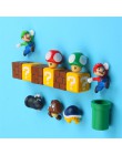 1 Juego de imanes de nevera de Super Mario lindos en 3D de resina para niños figuras de pared Marios balas ladrillos decoración 