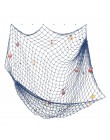 Red de pesca Mediterráneo decoración Náutica para el hogar Decoración de ancla de concha marina decoración de mar tejido a mano 