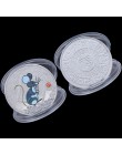 1 piezas 2020 Año de la Rata moneda conmemorativa zodíaco chino recuerdo coleccionable monedas arte artesanal