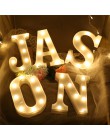 26 alfabeto inglés Número luminoso letra de luz Led creativa batería Led Luz de noche romántica decoración de fiesta de boda ado