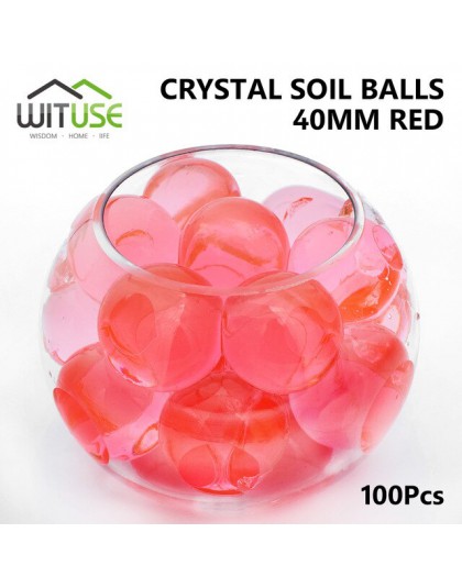 100 unids/bolsa forma de perla grande de cristal suave suelo barro juguete crecer bolas de agua de hidrogel Gel perlas de agua p
