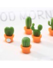 6 uds imanes de nevera lindo imán de planta suculenta botón Cactus mensaje para nevera pegatina Magn divertido regalo de cumplea