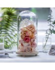 Pantalla de mesa de vidrio Domo Cloche cubierta decoración adornos de flores secas campana de artesanía hecha a mano tarro de ma