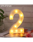 26 alfabeto inglés Número luminoso letra de luz Led creativa batería Led Luz de noche romántica decoración de fiesta de boda ado