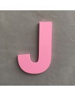 9 cm/3,54 "PVC Rosa letras superiores en inglés pared Interior jardín boda letras decorativas pegatinas decoración de habitación