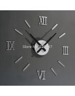 Reloj de números para pared Digital Roma diy 3d espejo silencioso acrílico breve Quieten DIY Reloj de pared diseño moderno al po
