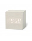Nuevo calificador Digital de madera LED despertador reloj de madera Retro reloj luminoso mesa de escritorio decoración Control d