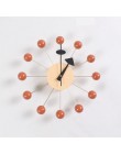 111nuevo Reloj de pared decorativo, Relojes de pared silenciosos, aguja de cuarzo, reloj de bola de madera de moda popular, deco